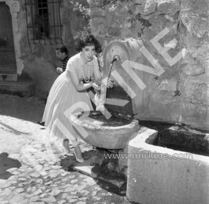 Gina Lollobrigida, St Paul de Vence, 1958
