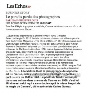 Les Echos / Culture - Mai 2017