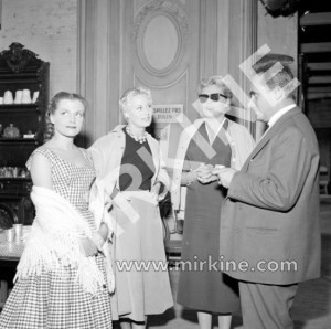 éra Clouzot, Michèle Morgan, Simone Signoret, Henri-Georges Clouzot, 1955