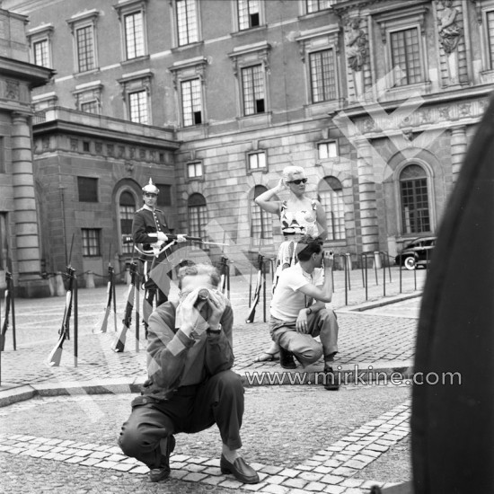 L'Enigmatique Monsieur D., Photographie de plateau, 1956