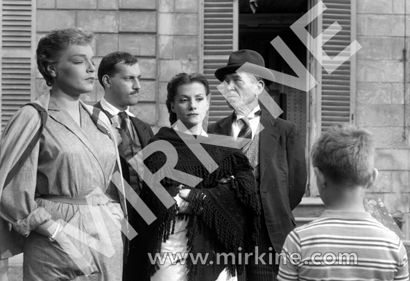 Simone Signoret, Michel Serrault, Vera Clouzot, Pierre Larquey, 1955